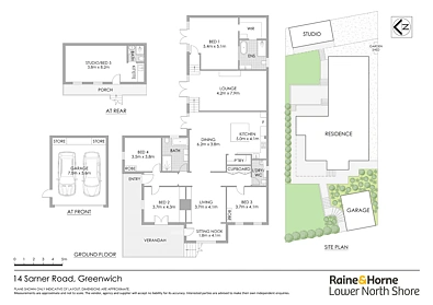 14 Sarner Road, Greenwich, NSW 2065, 5 slaapkamers, 3 badkamers, House