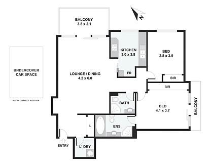 706/10 Freeman Road, Chatswood, Lower North Shore, 2 침실, 2 욕실, Apartment