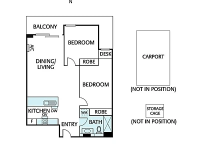 203/1 Brunswick Road, Brunswick East, North Melbourne, 2部屋, 1バスルーム, Apartment