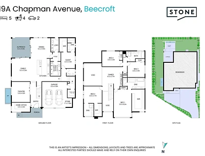 19a Chapman Avenue, Beecroft, NSW 2119, 5 ਕਮਰੇ, 4 ਬਾਥਰੂਮ, House