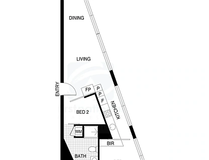 711/300 Swanston Street, Melbourne, Melbourne CBD, 2 rūma, 1 rūma horoi, Apartment