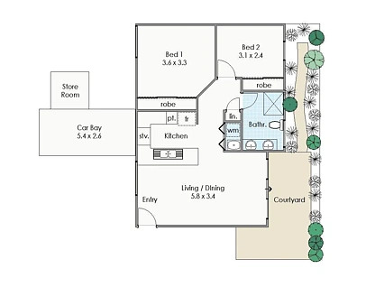 3/154 Edward Street, Osborne Park, WA 6017, 2房, 1浴, 排房