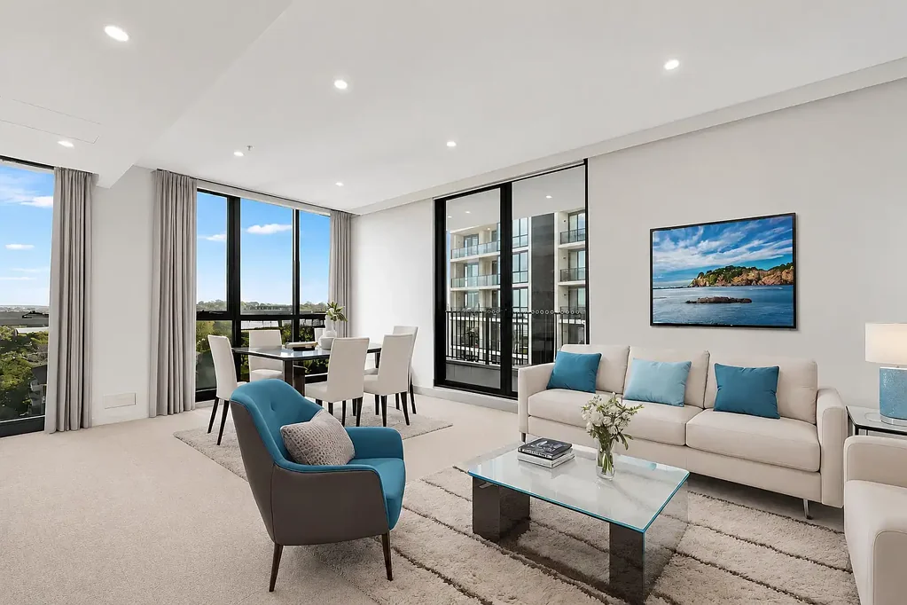Stylish North-Facing Apartment with Water Views in the Heart of Kogarah