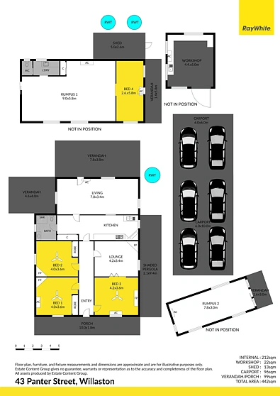 43 Panter Street, Willaston, SA 5118, 4房, 1浴, House