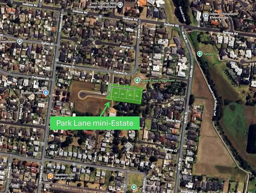 Warrnambool Secluded land in central Warrnambool - Park Lane mini-Estate