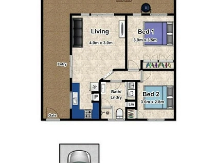 Unit 3/32 Mudlo Street, Port Douglas, Cairns, 2 غرف, 1 حمامات, Apartment