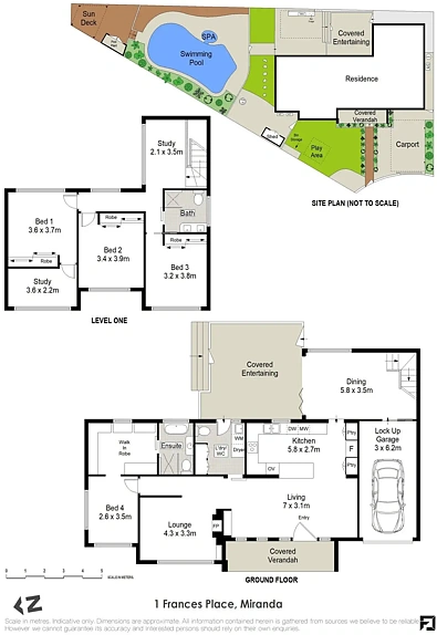 1 Frances Place, Miranda, NSW 2228, 4 Bedrooms, 2 Bathrooms, House