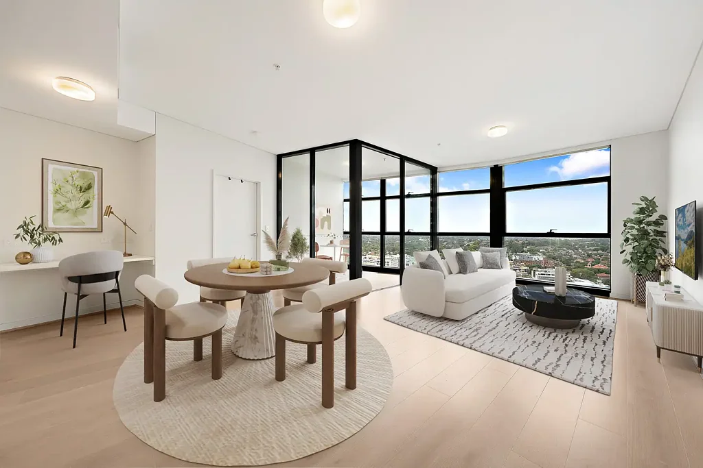 Chatswood 2침실 Contemporary Excellence, Elevated in Popular 'Metro View'