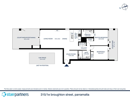 E315/1 Broughton Street, Parramatta, Parramatta (Northwest suburbs), 2房, 2浴, Apartment