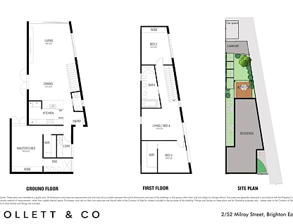 2/52 Milroy Street, Brighton East, Bayside, 3 ห้องนอน, 2 ห้องน้ำ, Townhouse