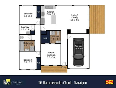 116 Hammersmith Circuit, Traralgon, VIC 3844, 3 phòng ngủ, 2 phòng tắm, House