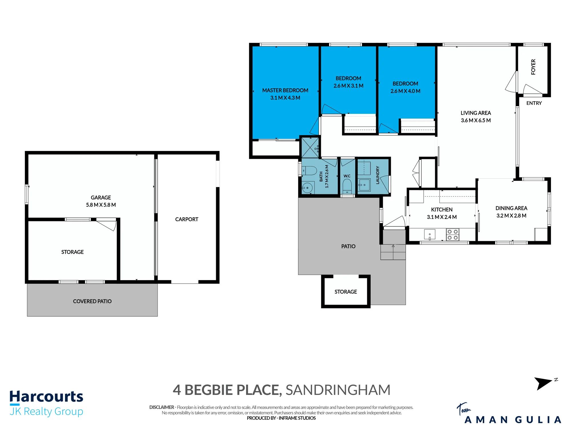 4 Begbie Place, Sandringham, 3 Bedrooms, 1 Bathrooms, House