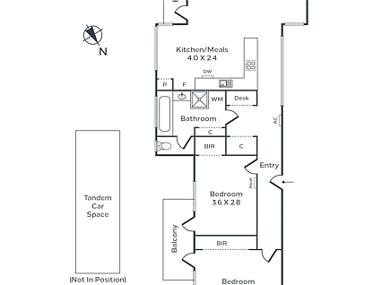 4/45 Ormond Esplanade, Elwood, Melbourne CBD, 2 રૂમ, 1 બાથરૂમ, Apartment