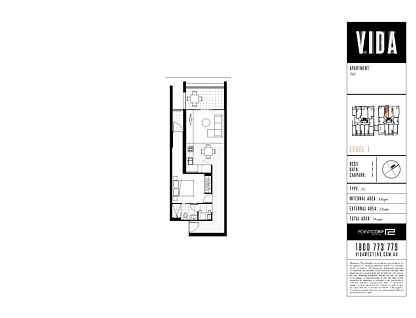 203/21 Buchanan Street, West End, Brisbane - Inner City Region, 1 Schlafzimmer, 1 Badezimmer, Apartment