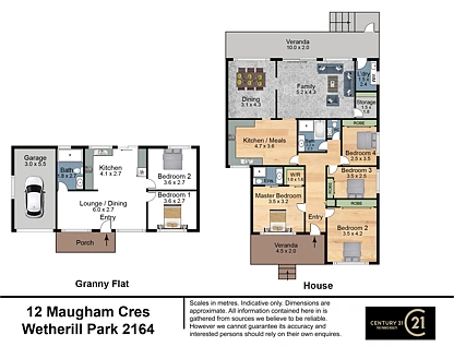 12 and 12a Maugham Crescent, Wetherill Park, South Western Suburbs, 6 غرف, 3 حمامات, House
