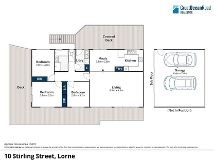 10 Stirling Street, Lorne, VIC 3232, 3房, 1浴, 独立屋