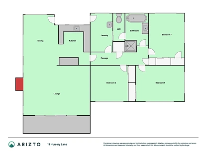 13 Nursery Lane, Seddon, Marlborough, 3房, 1浴, 独立屋