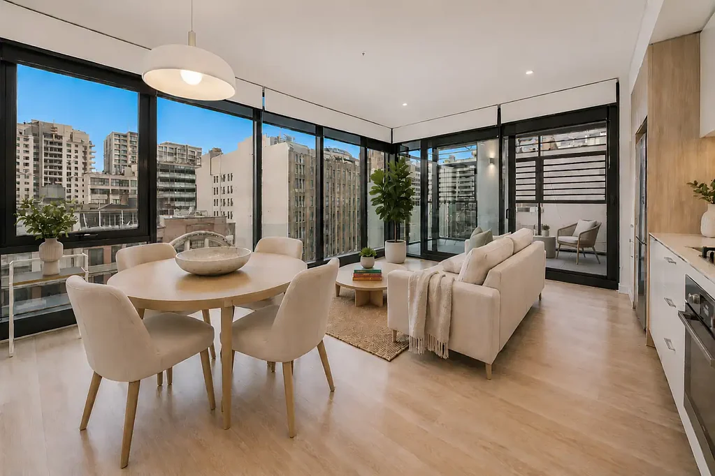 Sydney 1部屋 STYLISH NORTH WEST CORNER APARTMENT WITH CITY VIEWS IN "YORK & GEORGE"
