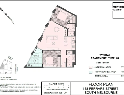 1107/138 Ferrars Street, South Melbourne, Melbourne CBD, 2房, 2浴, Apartment