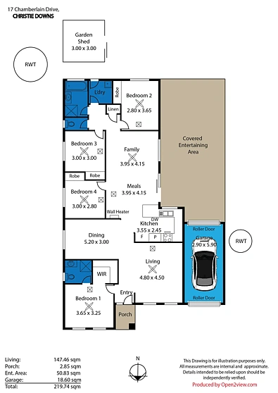 17 Chamberlain Drive, Christie Downs, SA 5164, 4 Bedrooms, 2 Bathrooms, House