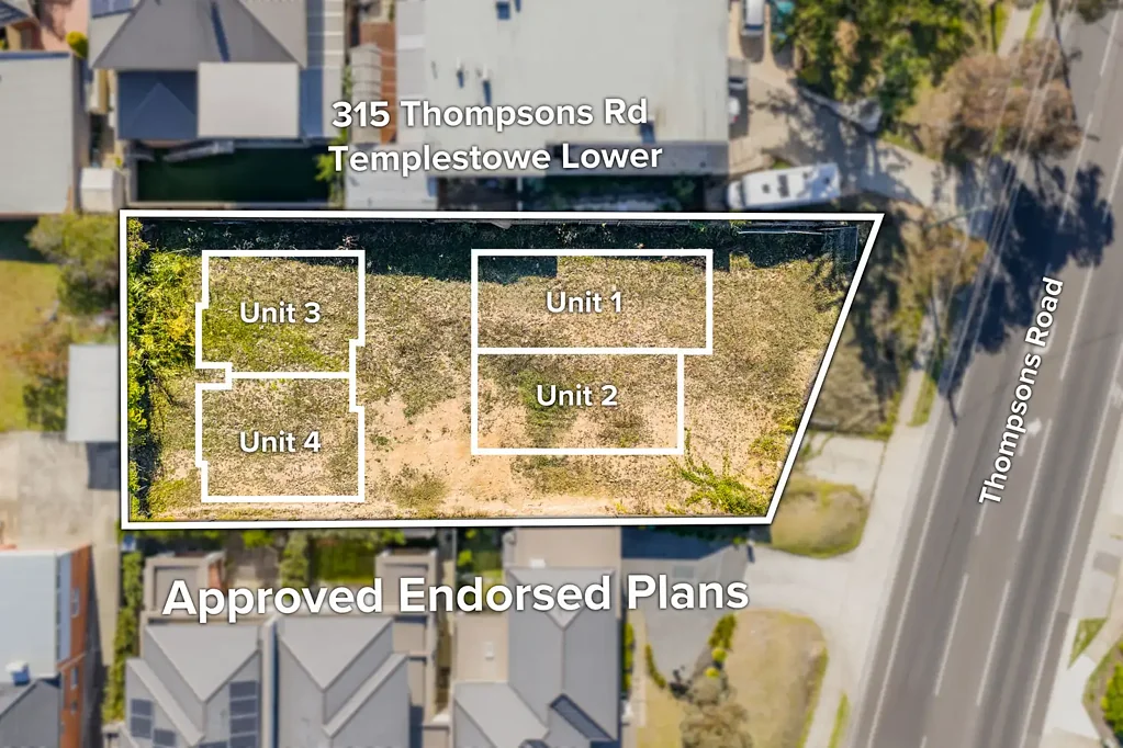 Templestowe Lower  Rare Elevated Opportunity with Approved Plans for 4 Executive Residences
Premium Position in Templestowe Lower – 900sqm (approx.) Allotment