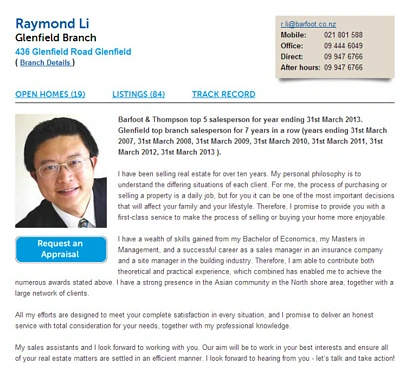 后花园推荐中介之 奥克兰北岸- 李亚（Raymond Li）