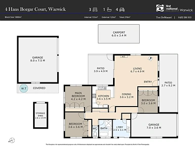 4 Hans Borgar Court, Warwick, QLD 4370, 3房, 1浴, House