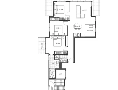 202/179 Booran Road, Caulfield South, Bayside, 3房, 2浴, Apartment