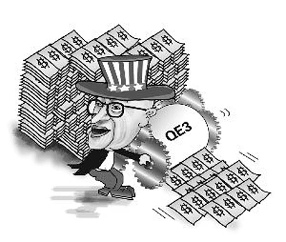 美联储QE3呼之欲出 美股金价将走高