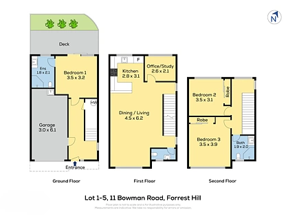 11c Bowman Road, Forrest Hill, North Shore City, 3 Bedrooms, 2 Bathrooms, Townhouse