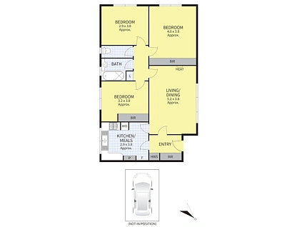 5/1379 Nepean Highway, Cheltenham, Bayside, 3房, 1浴, Apartment