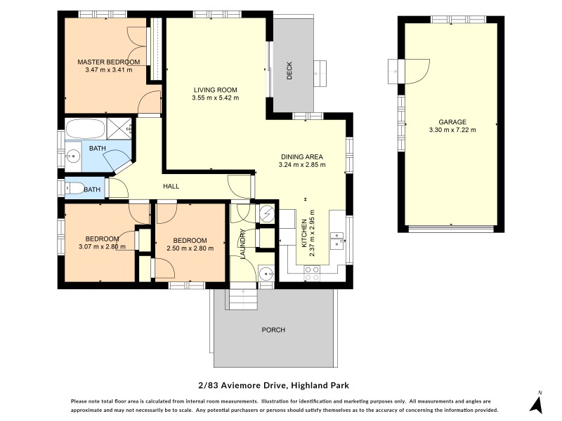 2/83 Aviemore Drive, Highland Park, Auckland - Manukau, 3 침실, 1 욕실