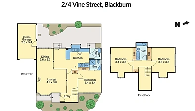 2/4 Vine Street, Blackburn, VIC 3130, 3 slaapkamers, 2 badkamers, Townhouse
