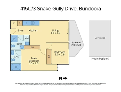 415c/3 Snake Gully Drive, Bundoora, VIC 3083, 2房, 2浴, 公寓