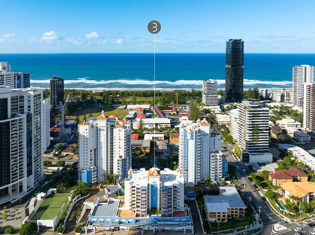 Broadbeach 1房  Morning Sun and Coastal Breezes at Bel Air