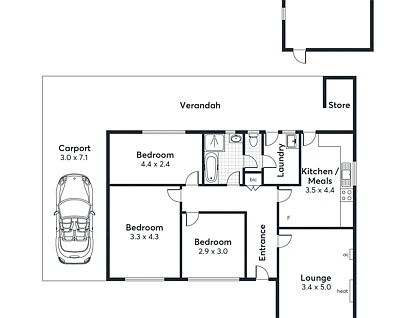 40 Hancock Avenue, Campbelltown, Eastern Adelaide, 3 कमरे, 1 बाथरूम, House