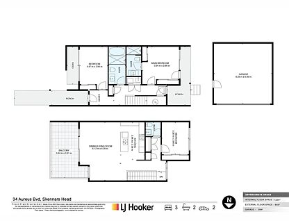 34 Aureus Boulevard, Skennars Head, North Coast, 3房, 2浴, Townhouse