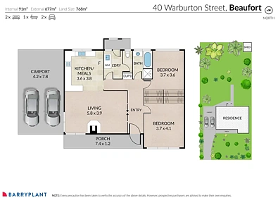40 Warburton Street, Beaufort, VIC 3373, 2 slaapkamers, 1 badkamers, House