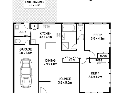 1/77 Hollingworth Street, Port Macquarie, NSW 2444, 2房, 1浴, 独立屋