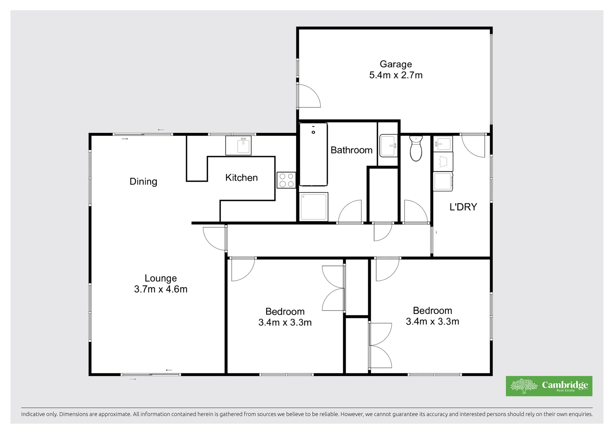 6A Hilliard Place, Cambridge, Waikato, 2 Bedrooms, 1 Bathrooms, House