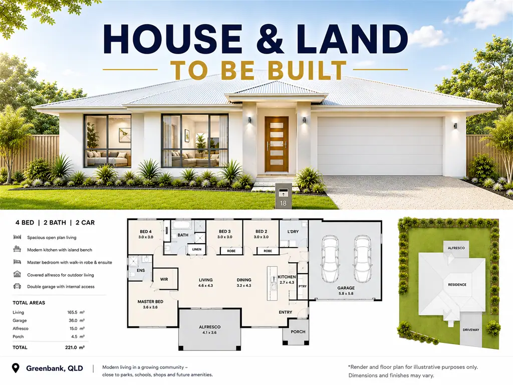 Greenbank 4Zimmer House & Land Package To Be Built- Greenbank, QLD