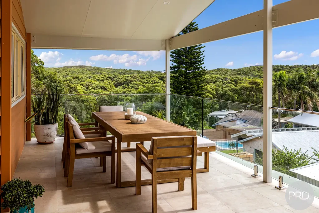 Fingal Bay 4कमरा Elevated Fingal Bay Residence with Sweeping National Park Views