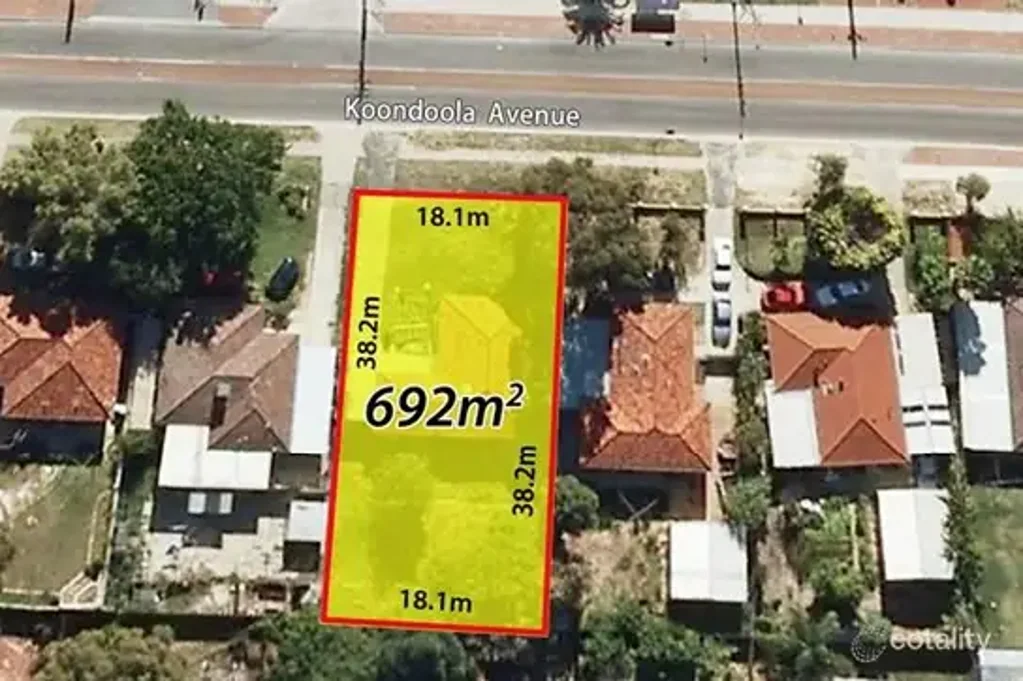 Koondoola 3房  Rare R20/60 Development Block with WAPC Approved Subdivision plan.