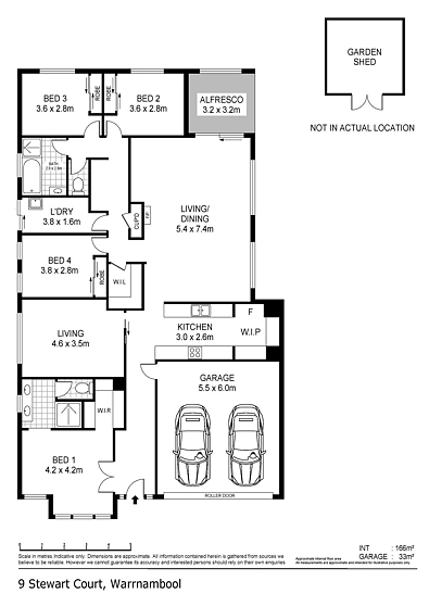 户型图 - 9 Stewart Court, Warrnambool, VIC 3280