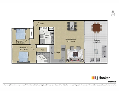 28/51 Leahy Close, Narrabundah, Inner South, 2房, 2浴, Apartment