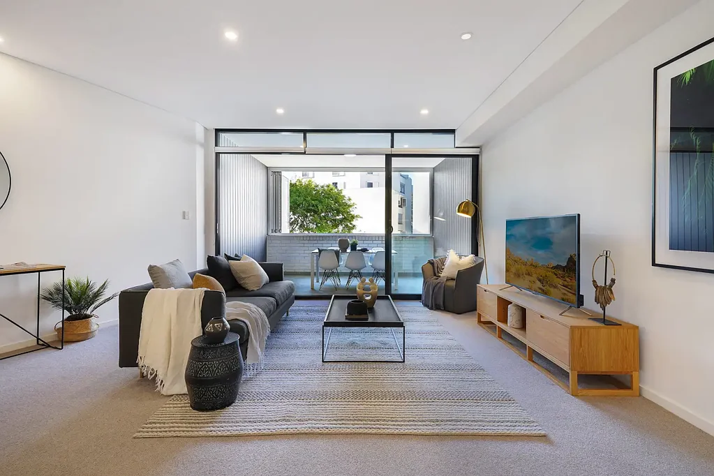 Super spacious two bedroom, two bathroom apartment with parking   (NB floorboards have replaced carpet)