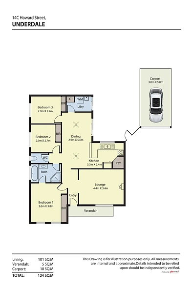 14C Howard Street, Underdale, SA 5032, 3 chambres, 1 salles de bain, House