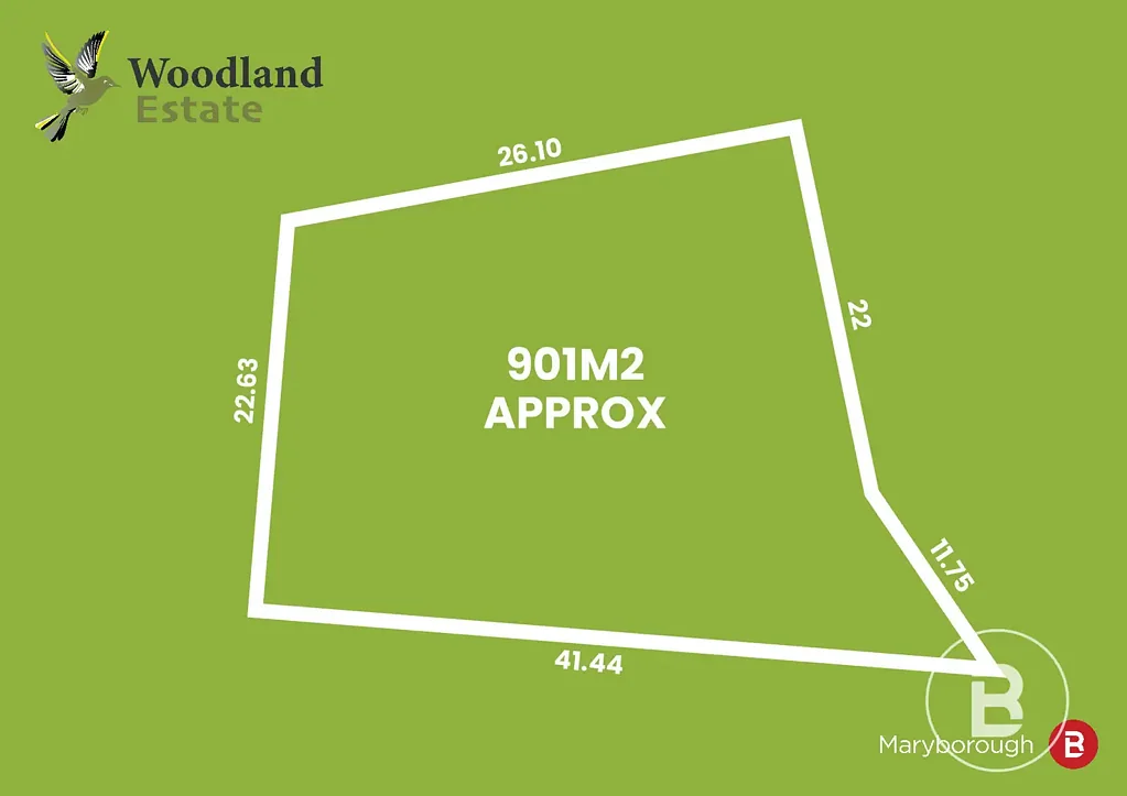 Maryborough LOT 14- 901m2 - WOODLAND ESTATE - VACANT LAND - TITLED