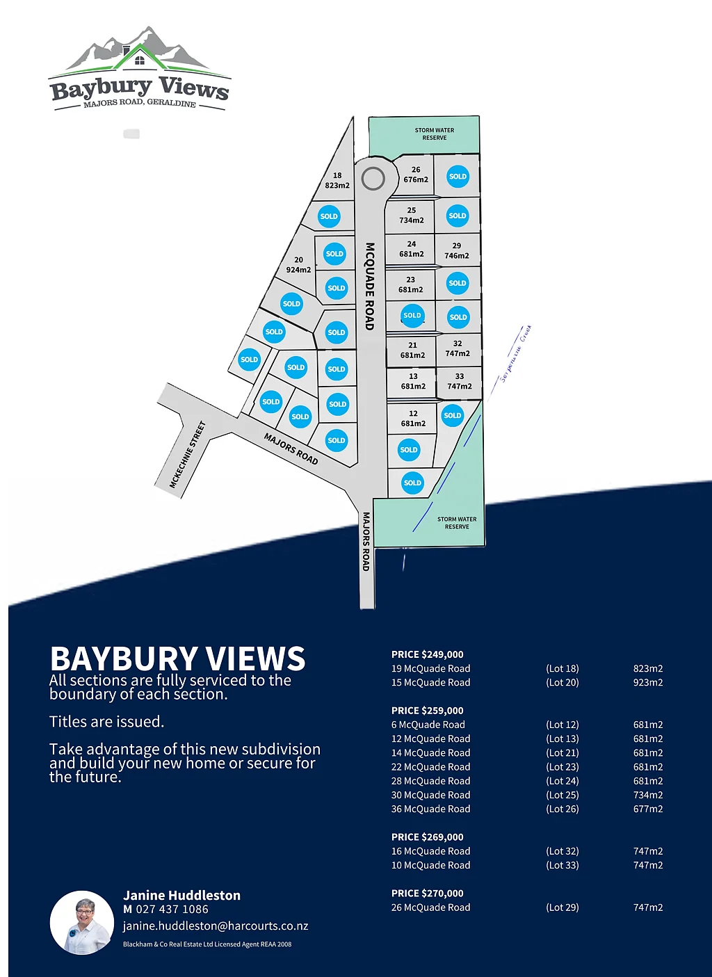 Geraldine Exciting New Subdivision