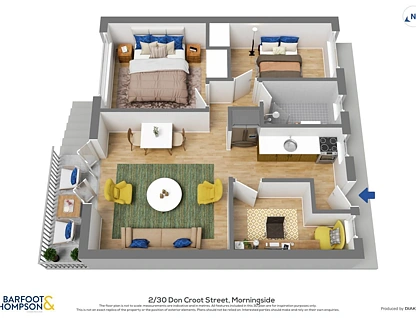 2/30 Don Croot Street, Morningside, Auckland City, 2 ਕਮਰੇ, 1 ਬਾਥਰੂਮ, Unit